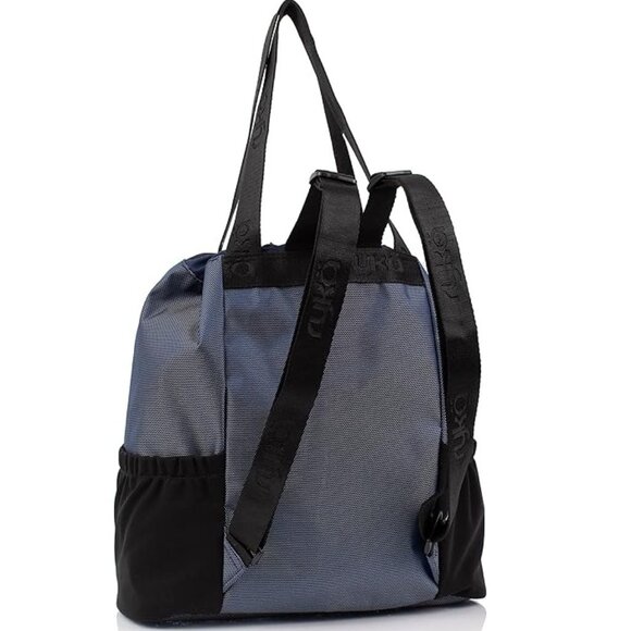 NWT Ryka Womens Venture Durable Nylon Drawstring Hiking Backpack Blue $90 FLG202 - Picture 2 of 5